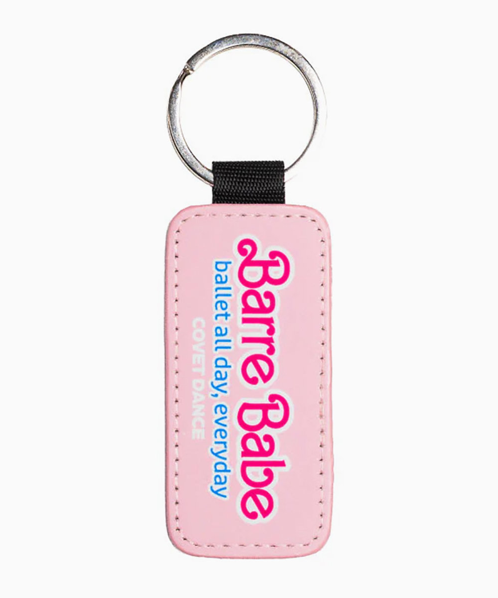 Barré Babe Glitter Keychain